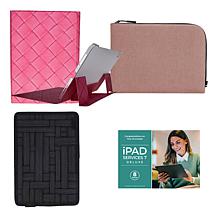 Apple 11 iPad 128GB w/Keyboard, Case, Sleeve and Accessories - Yellow