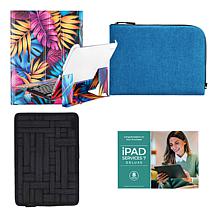 Apple 11 iPad 256GB w/Keyboard, Case, Sleeve and Accessories - Blue