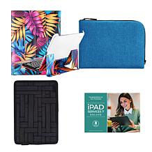 Apple 11 iPad 512GB w/Keyboard, Case, Sleeve and Accessories - Silver