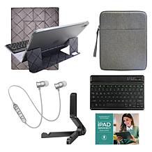 Apple iPad 10.9" 10th Gen 256GB with Keyboard, Earbuds and Case - Blue