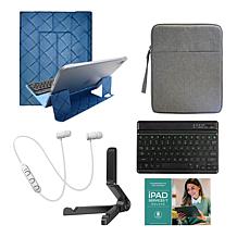 Apple iPad 10.9" 10th Gen 256GB with Keyboard, Earbuds and Case - Blue