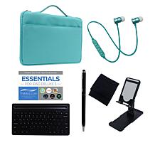 Apple iPad 10th Gen 10.9" 256GB Silver Bundle w/Earbuds & Keyboard