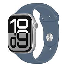 Apple Watch Series 10 46MM Silver Denim Smartwatch with M/L Bands