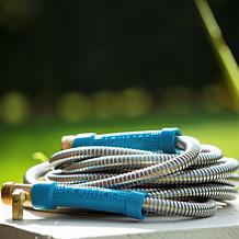 Aqua Joe 75' Stainless Steel Garden Hose