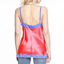 Aratta Sapphire Silk Dreams Lace Trim Cami