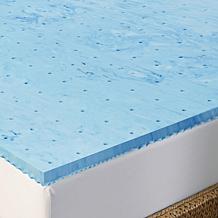 Arctic Sleep Cool Gel 1.5" 5-zone Memory Foam Mattress Topper - Queen