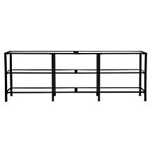 Ari Metal and Glass TV Stand - Black