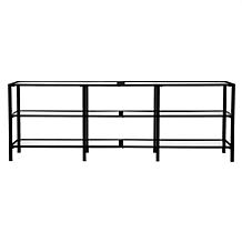 Ari Metal and Glass TV Stand - Black