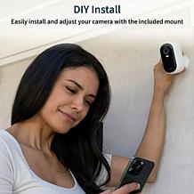 Arlo Essential 2K Outdoor Camera 2-pack with 2 Solar Panels