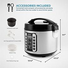 Aroma 20-Cup (Cooked) Digital Cool-Touch Rice Cooker and Food Steamer