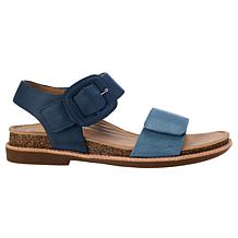 "As Is" Aetrex® Claire Memory Foam Arch Support Leather Sandal