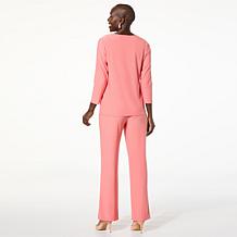 "As Is" Antthony 2-piece Asymmetrical Top and Pant Set