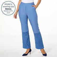 "As Is" Antthony Crochet Lace Insert Millenium Pant