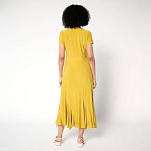 "As Is" Antthony Studio Stretch Knit Spiral Midi Dress