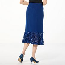 "As Is" Antthony Textured A-Line Midi Skirt