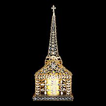 "As Is" august & leo 24.5" Jeweled Church with LED Candle