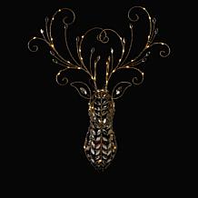 "As Is" August & Leo 28 LED Jeweled Deer Head