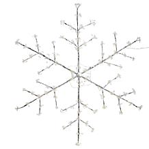 "As Is" august & leo 43” Jeweled LED Hanging Snowflake