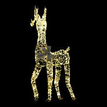 "As Is" august & leo 47" LED Jeweled Wrapped Reindeer