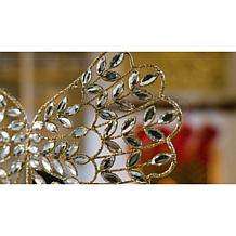 "As Is" august & leo Jeweled Angel Wing Stand 