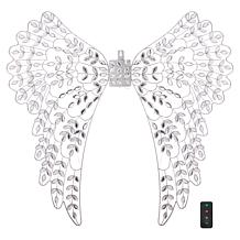 "As Is" august & leo Jeweled Lit Angel Wings