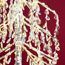 "As Is" august & leo LED Acrylic 4' Crystal Tree