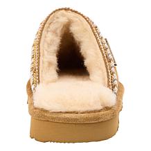 "As Is" BEARPAW® Tanya Suede Embellished Slipper Mule