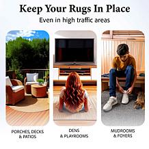 "As Is" Bell & Howell Reusable 4" x 4" Alien Carpet Grips - Set of 24