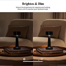 "As Is" Bell + Howell 2-pack Chelsea Deluxe Rechargeable Touch Lamp 