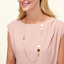 "As Is" Bellezza 100 Lira Mini Coin Bronze Link Station Necklace
