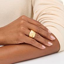"As Is" Bellezza Bronze Polished Double Bombe Ring