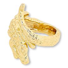 "As Is" Bellezza Bronze Textured Crocodile Ring