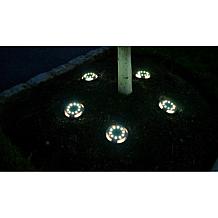 "As Is" Bell+Howell 8-pack 14-LED Solar Color-Changing Disk Lights