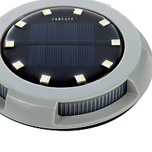 "As Is" Bell+Howell 8-pack 14-LED Solar Color-Changing Disk Lights