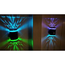 "As Is" Bell+Howell Color-Changing Solar Wall Light - Set of 2
