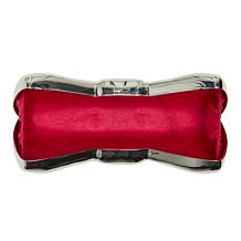 "As Is" Betsey Johnson Metal Bow Crossbody Clutch