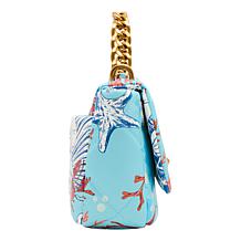 "As Is" Betsey Johnson Quilted Flap Crossbody Bag with Handle
