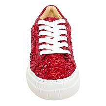 "As Is" Betsey Johnson Reily Rhinestone Platform Sneaker