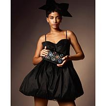 "As Is" Betsey Johnson Rise to the Occasion Bejeweled Crossbody Han...