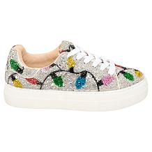 "As Is" Betsey Johnson Sidny Rhinestone Platform Sneaker