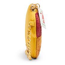 "As Is" Betsey Johnson Wiener Takes All Beaded Crossbody Bag