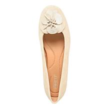 "As Is" Born® Petula Suede Flower Flat
