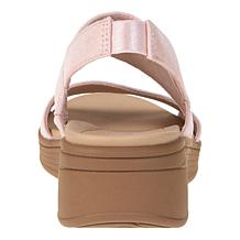 "As Is" Bzees Festive Machine Washable Stretch Fabric Wedge Sandal