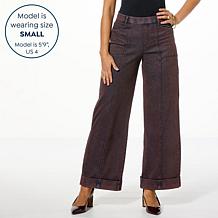 "As Is" C Wonder by Christian Siriano Cuffed Wide Leg Jean