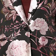 "As Is" C Wonder by Christian Siriano Foil-Printed Scuba Knit Blazer