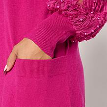 "As Is" C Wonder by Christian Siriano Luxe Yarn Mixed Media Cardigan