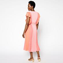 "As Is" C Wonder by Christian Siriano Pleated Ruffle Dress