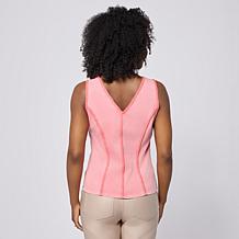 "As Is" C Wonder Lace and Denim Mix Layering Tank