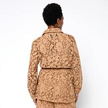 "As Is" C Wonder Lace Safari Jacket