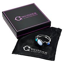 "As Is" C Wonder Simulated Gem Bangle Bracelet